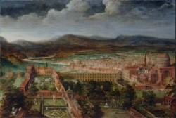 Hendrick van Cleve III View of the Vatican gardens and St Peters basilica 250